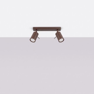 Plafonnier RING 2 marron - Sollux