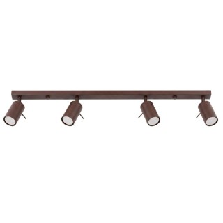 Plafonnier RING 4L marron - Sollux
