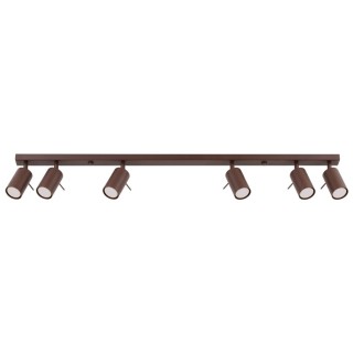 Plafonnier RING 6L marron - Sollux