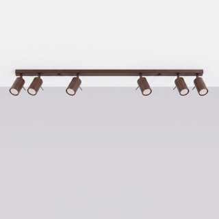 Plafonnier RING 6L marron - Sollux