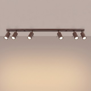 Plafonnier RING 6L marron - Sollux
