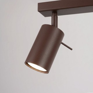 Plafonnier RING 6L marron - Sollux