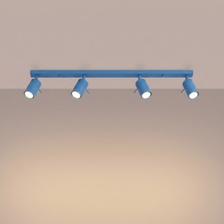 Plafonnier RING 4L azure - Sollux