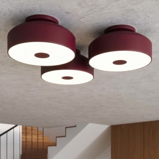 Plafonnier OMIQ bordeaux - Sollux