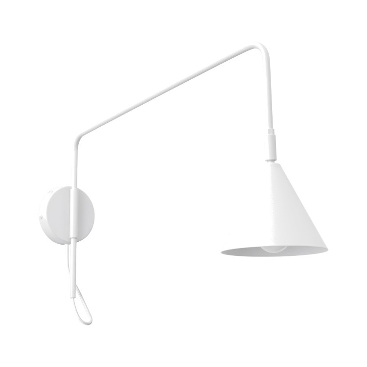 Applique NOX 1 blanc with a switch