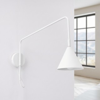 Applique NOX 1 blanc with a switch