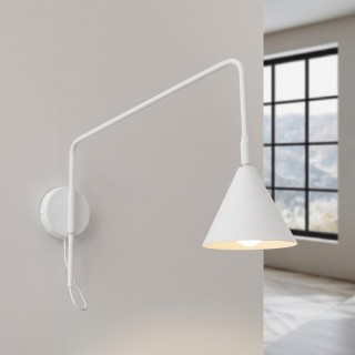 Applique NOX 1 blanc with a switch