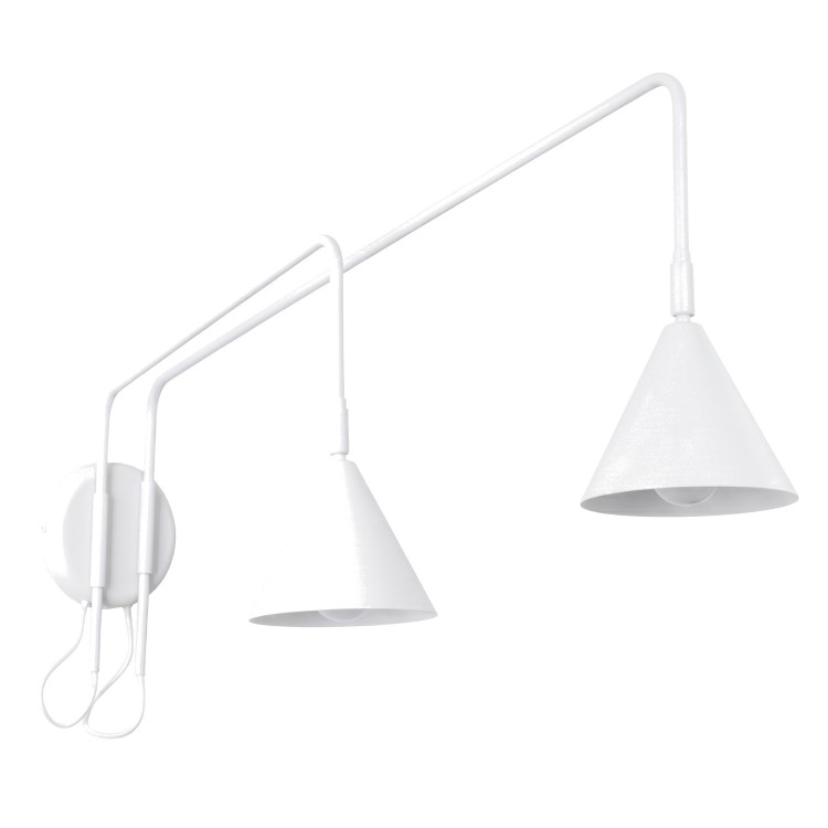 Applique NOX 2 blanc - Sollux