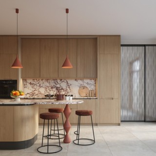 Suspension NOX 25 ocre rouge - Sollux