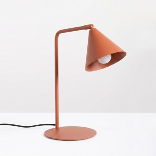 Lampe de table NOX ocre rouge