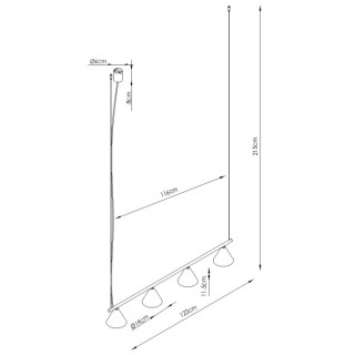 Lustre NOX 4L beige - Sollux