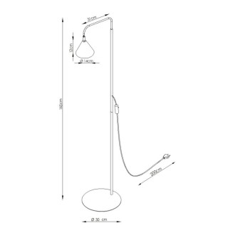 Lampadaire NOX beige - Sollux