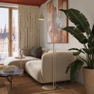 Lampadaire NOX beige - Sollux
