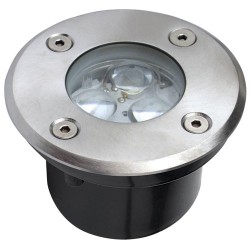 spot encastrable au sol 3x1w IP67 inox Xanlite  réf sp986