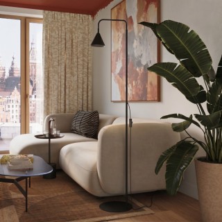 Lampadaire NOX noir