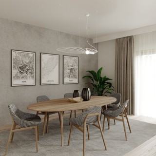 Lampe suspendue LEHDET blanc