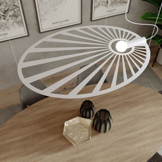 Lampe suspendue LEHDET blanc