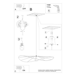 Lampe suspendue ESKOLA 110 noir