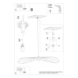 Lampe suspendue ESKOLA 140 noir
