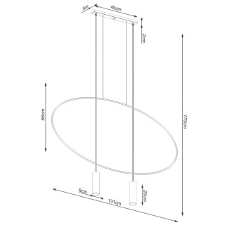 Lampe suspendue HOLAR 2 noir