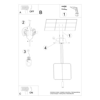 Lampe pendante RANA 1 noir