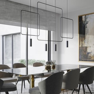 Lampe suspendue RANA 2 noir