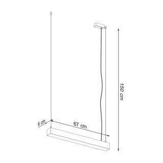 Lampe pendante PINNE 67 noir