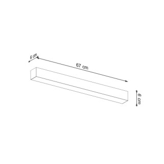 Plafonnier PINNE 67 blanc - Thoro