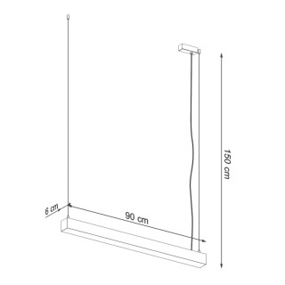 Lampe pendante PINNE 90 noir - Thoro