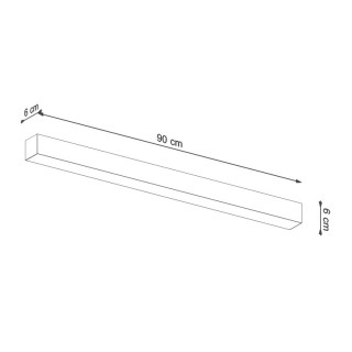 Plafonnier PINNE 90 gris - Thoro