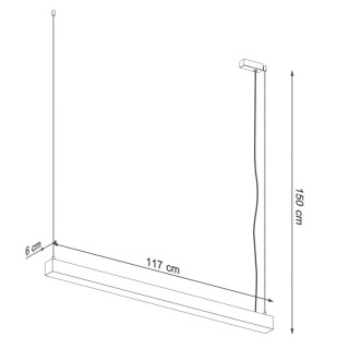 Lampe pendante PINNE 118 blanc - Thoro