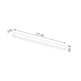 Plafonnier PINNE 118 gris - Thoro de Sollux Lighting