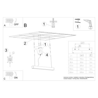 Lampe suspendue PINNE 150 gris - Thoro