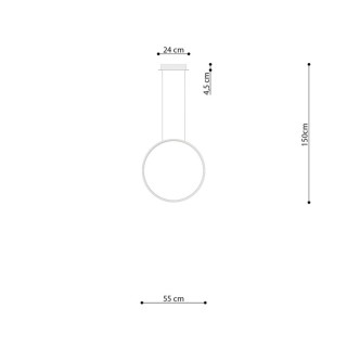 Lampe suspendue RIO 55 noir - Thoro