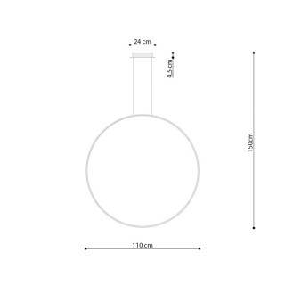Lampe suspendue RIO 110 blanc - Thoro